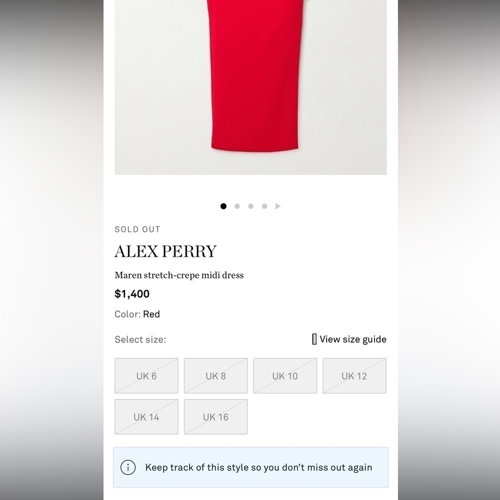 Alex Perry Maren Midi Dress - Picture 6 of 6